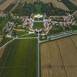 Aereal view of Villa Manin